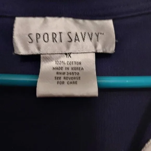 Sport Savvy  shirt 1X  Ex cond - Picture 3 of 4